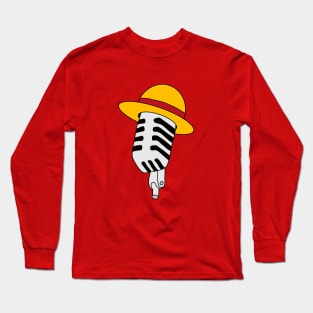 Retro Mic and Hat Long Sleeve T-Shirt